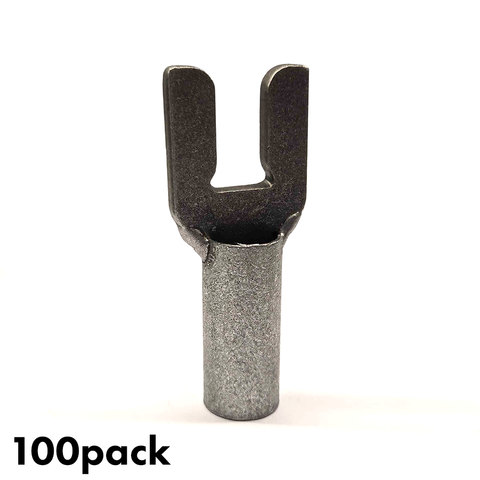100 PK Concrete Low Profile Flat Bar Screed Rail Chairs for 3/8" x 1 1/2" Bar