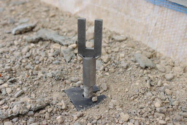 metal screed chairs, screed chairs, concrete viking hats, pincaps, concrete witch hats